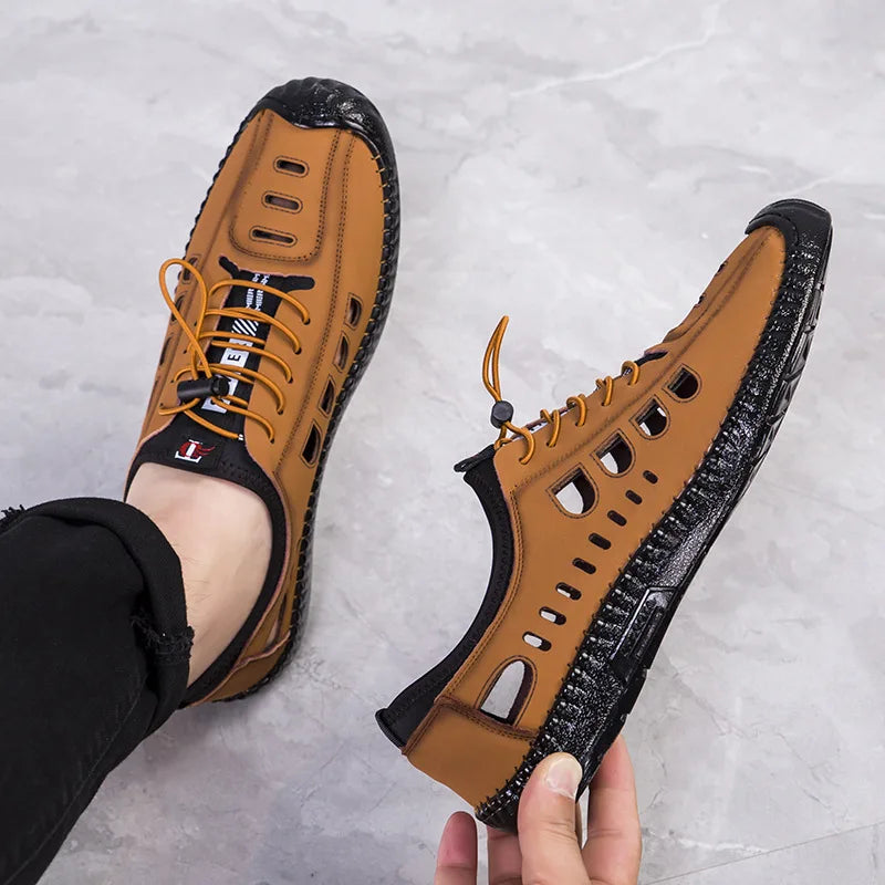 soft soled breathable casual loafers