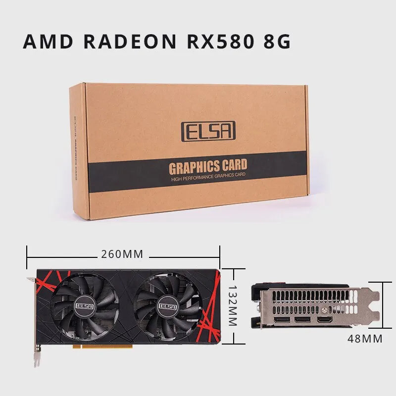 Radeon RX 580 8GB GDDR5 256bit Graphics Card