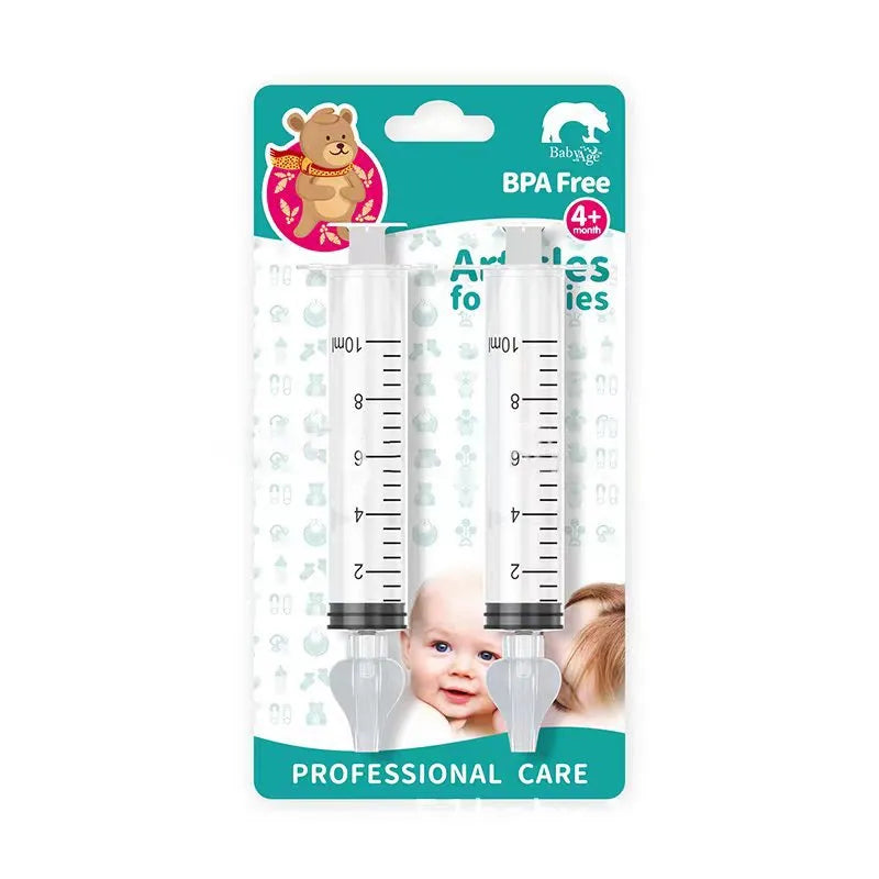 2 Pcs Baby Nose Cleaner Syringe