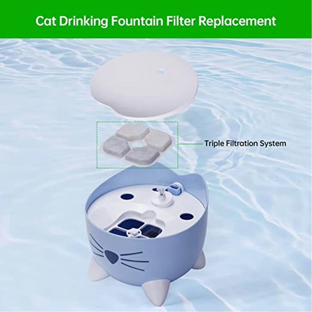 Activated Carbon Cat Drinking Fountain Square Filters