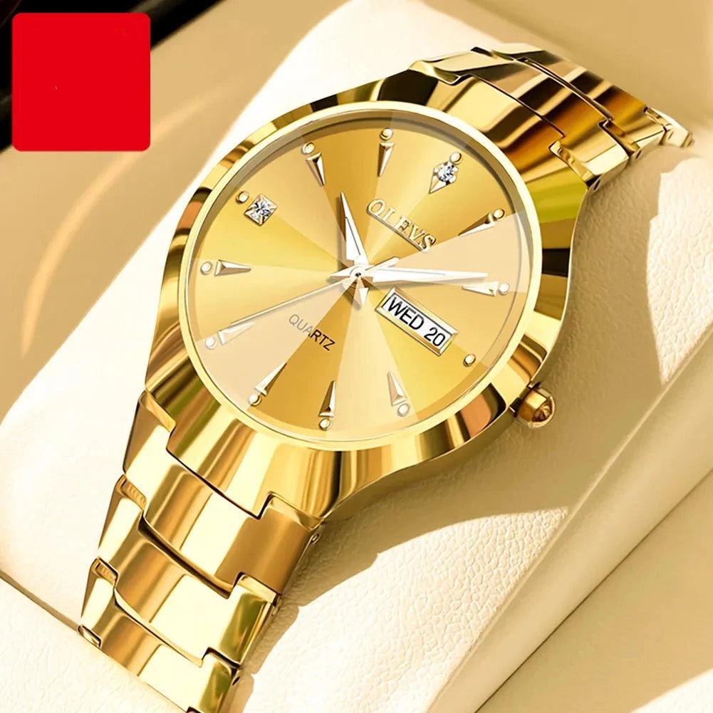 Tungsten steel Men's Wristwatch