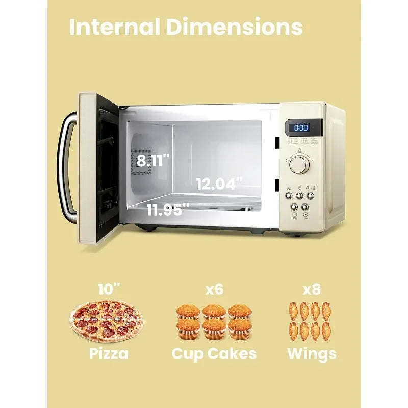 9 Preset Menus Small Microwave Oven