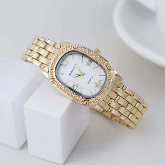 Casual Luxury Female Oval Wristwatch