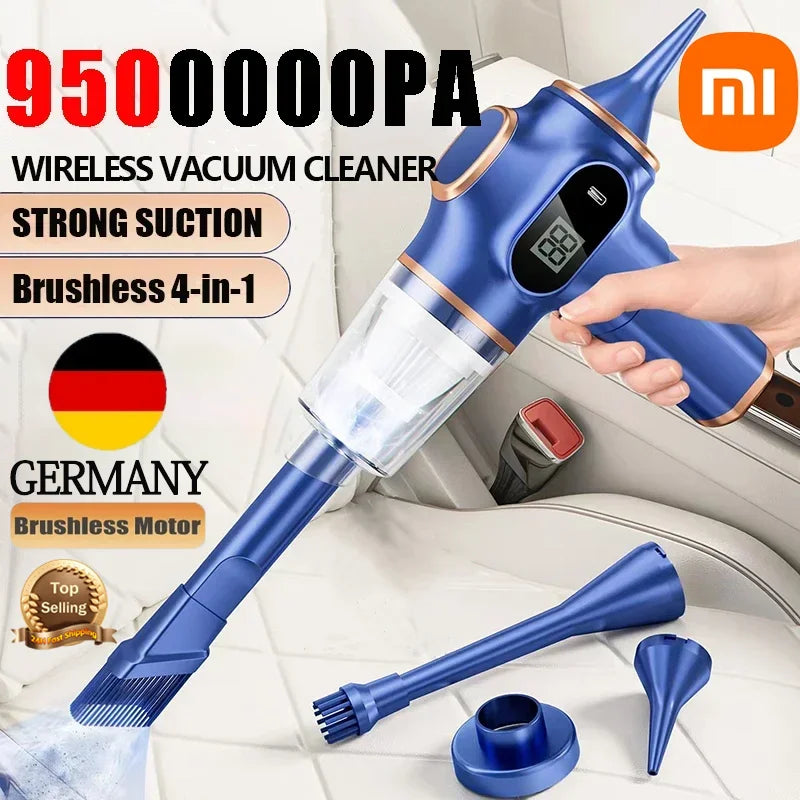 4-in-1 Strong Suction Cordless Car Vacuum Cleaner