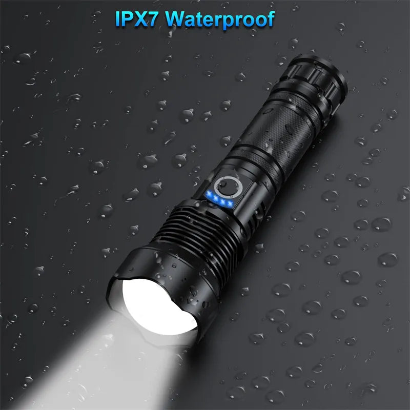 100000 High Lumen Waterproof LED Flashlight
