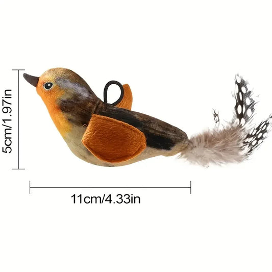 Interactive Touch-Activated Flapping Bird Cat Toy
