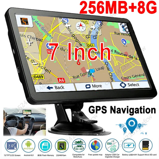 7 Inch HD Touch Screen Car GPS Navigation