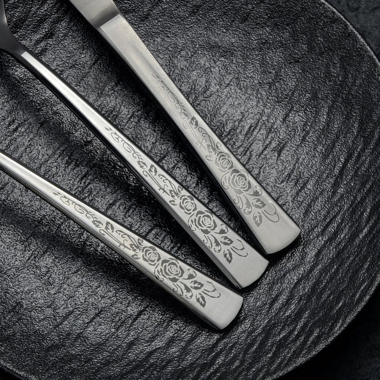 16/30pc Stainless steel heavy-duty silverware set