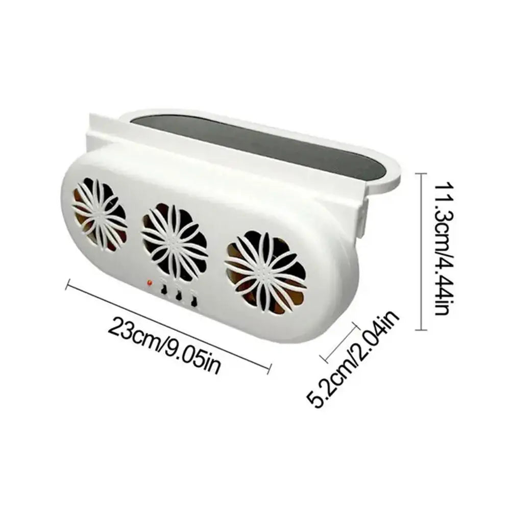 USB Solar Car Exhaust Fan