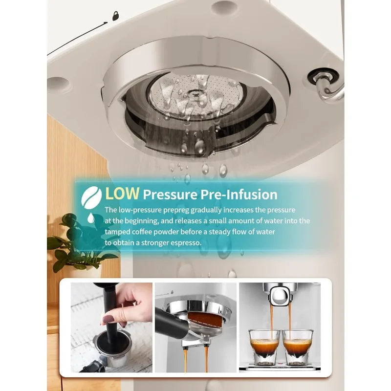 High Pressure Commercial Espresso Coffee Maker Machine