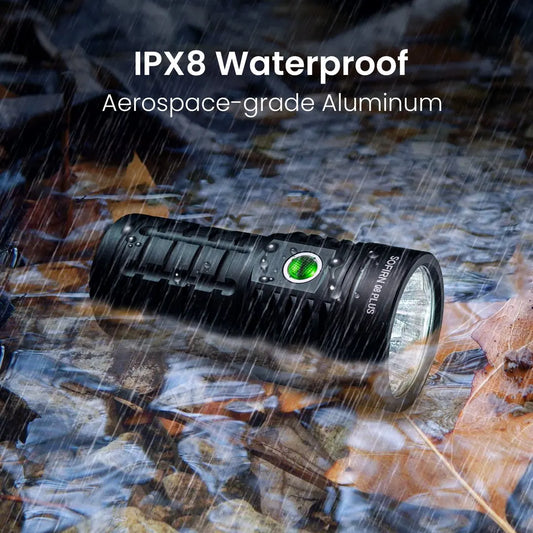 USB C Rechargeable 16000lm Powerful Flashlight