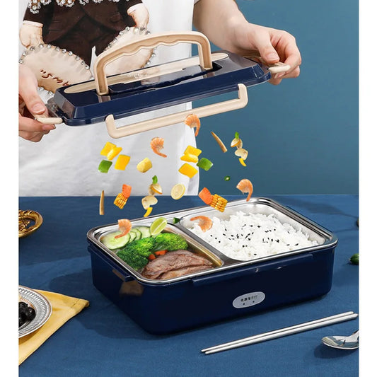 Car Home Dual Use Stainless Steel Electric Lunch Box