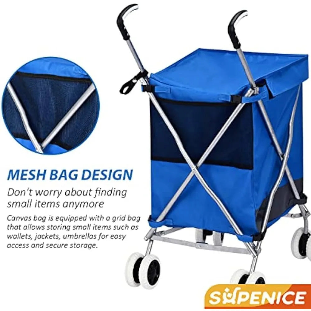 Folding Grocery Shopping Cart