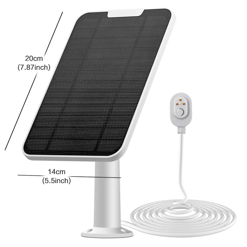 2 Pack Camera Waterproof Solar Panels