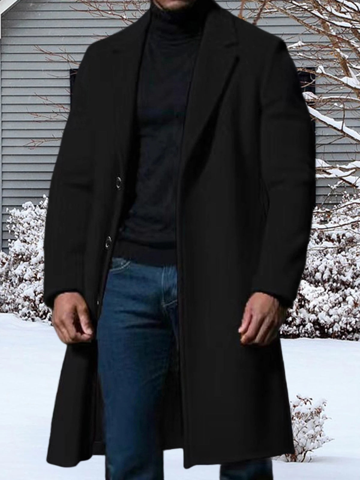 Men s Classic Wool Blend Pea Coat