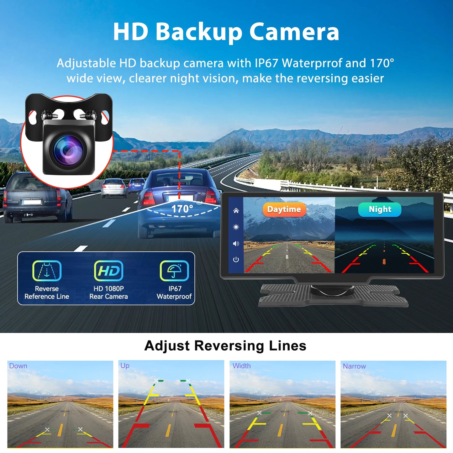 10.26" Auto Smart Player Dash Cam