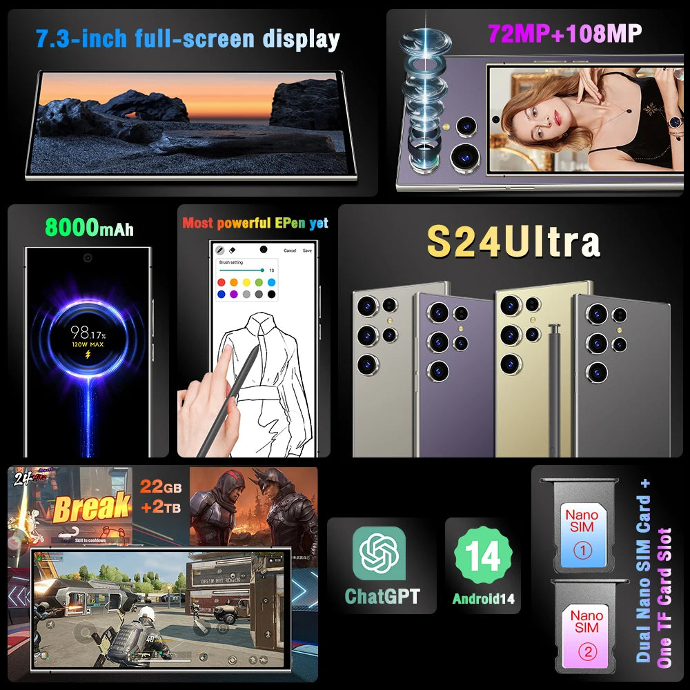 S24 Ultra Smartphone CellPhones