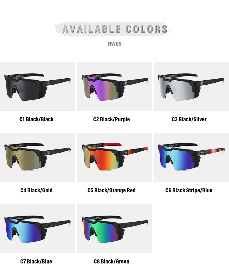 High quality luxury Heat Wave brand sunglasses