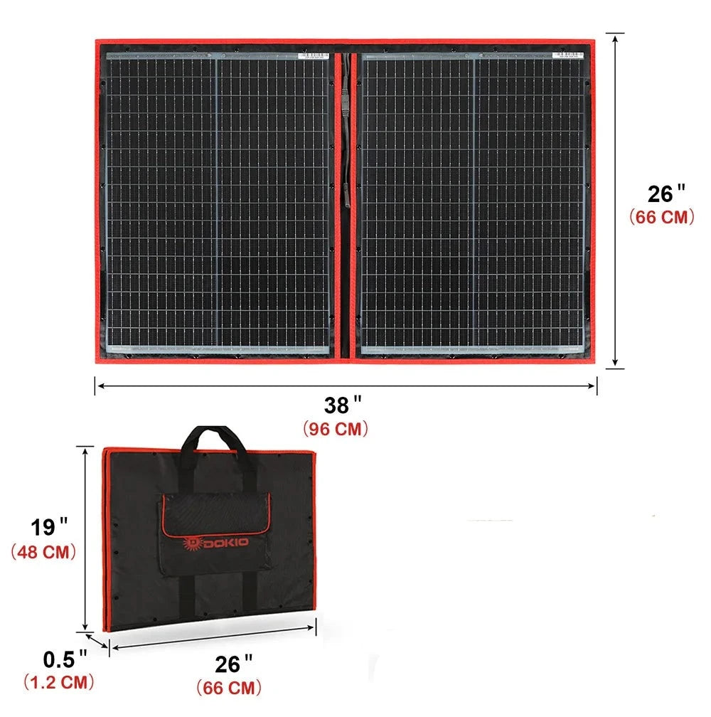 Portable Foldable Solar Panel With 12V Controller