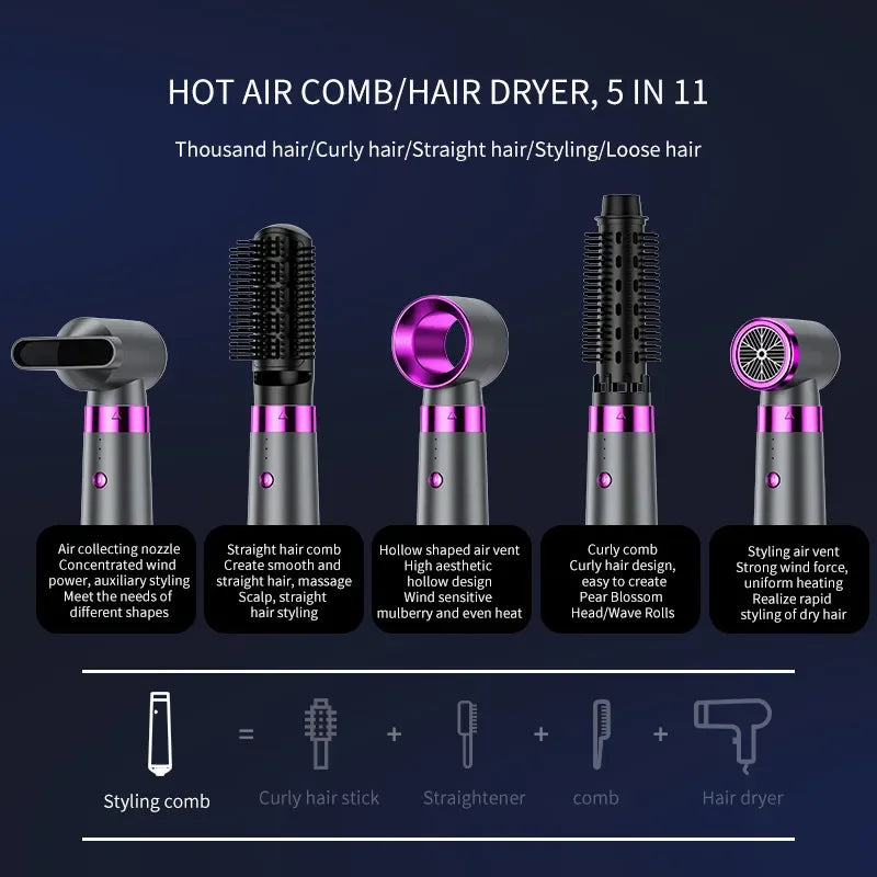 Multi-Function Hot Air Comb