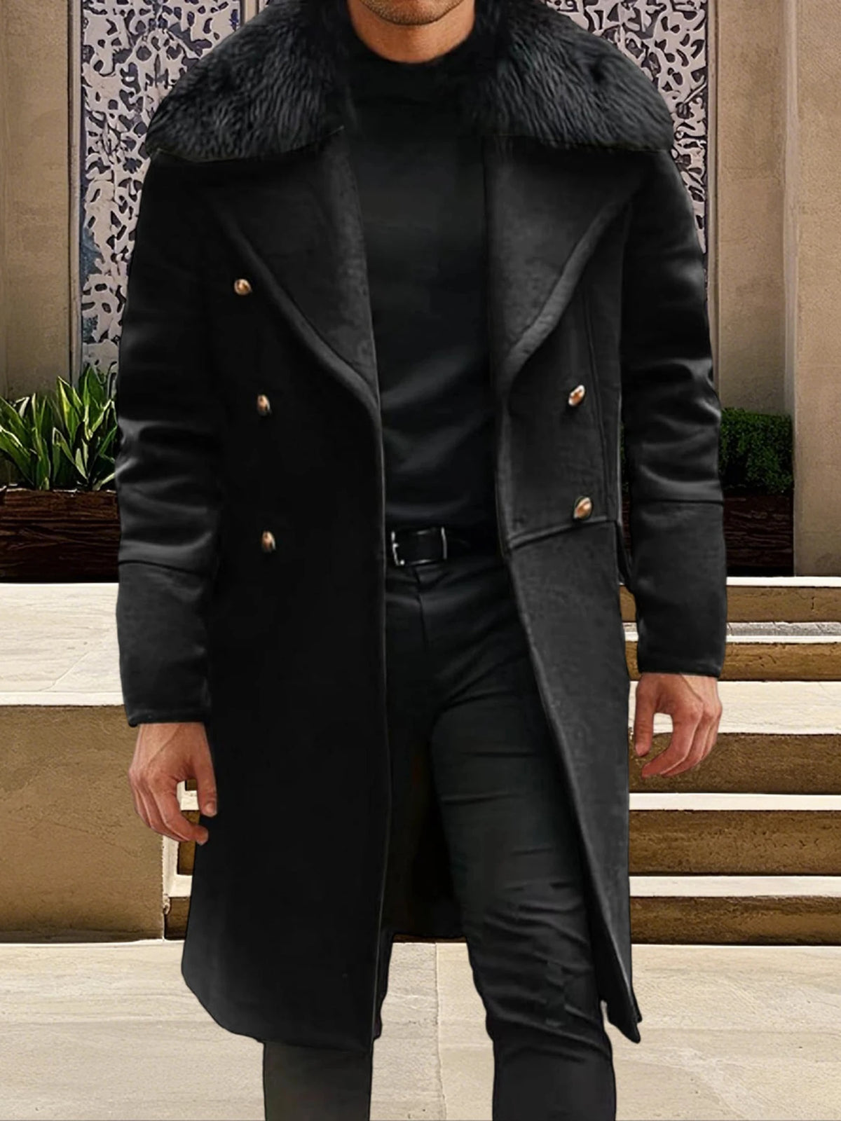 Men s Classic Double Breasted Trench Coat