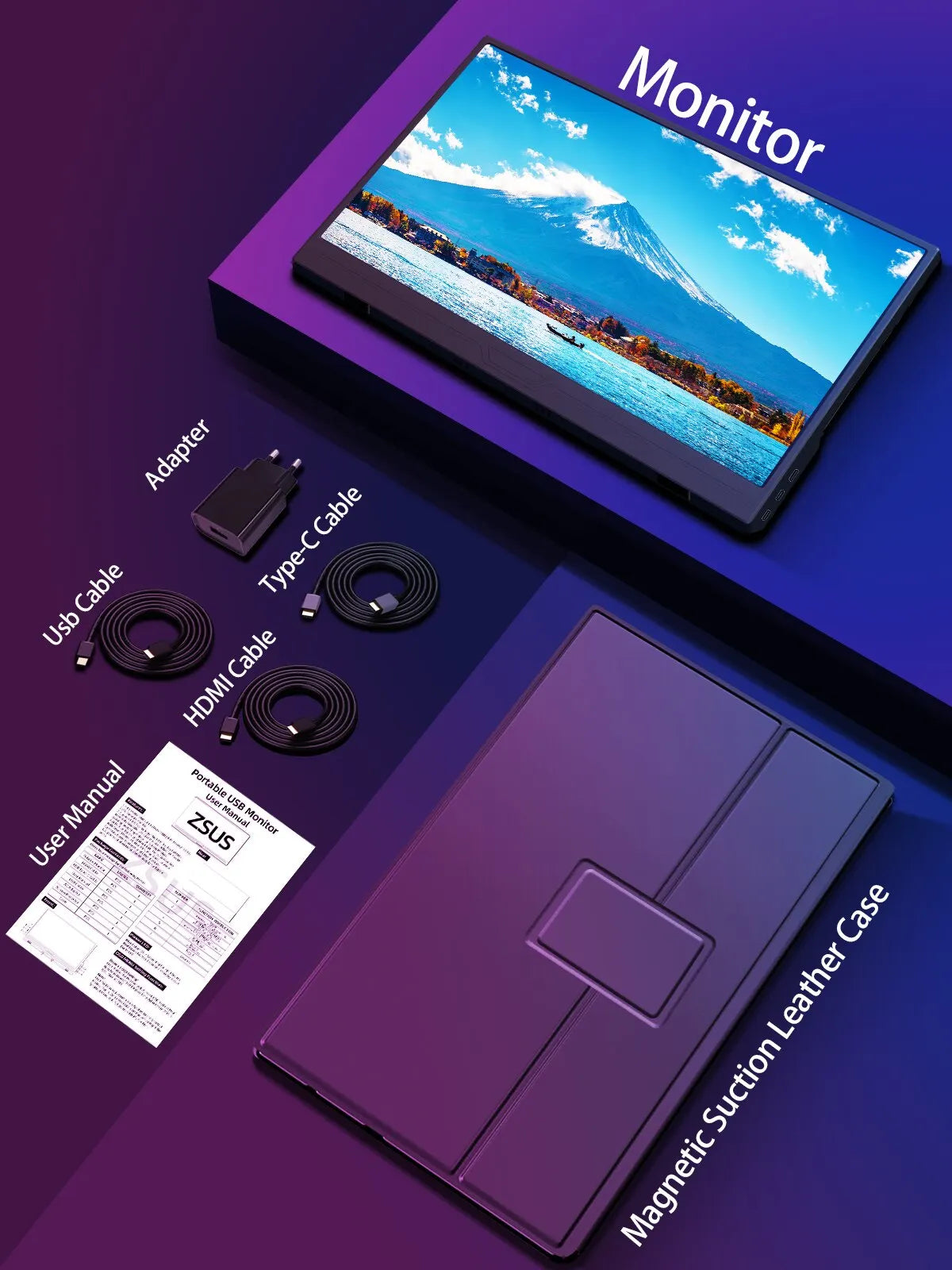 15.6-Inch Touchscreen Portable Monitor