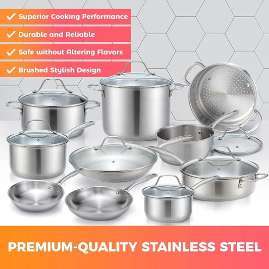 17-Piece Pots and Pans Set