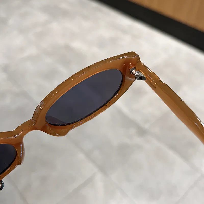 Women Fashion Vintage Oval Sunglasses