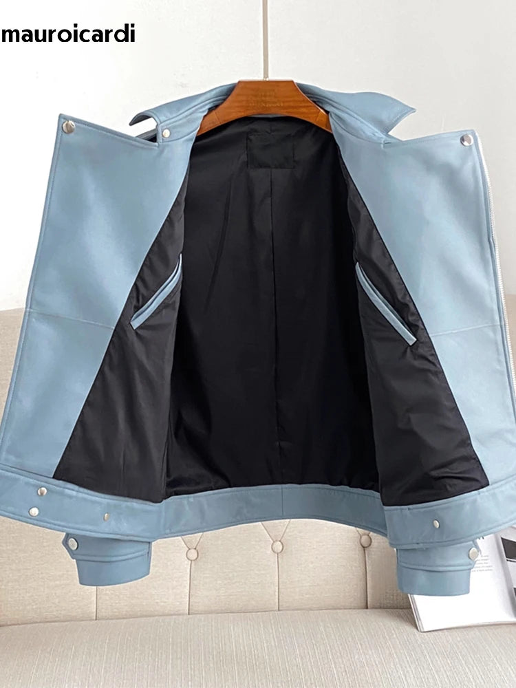 Men's Leather Biker Jacket