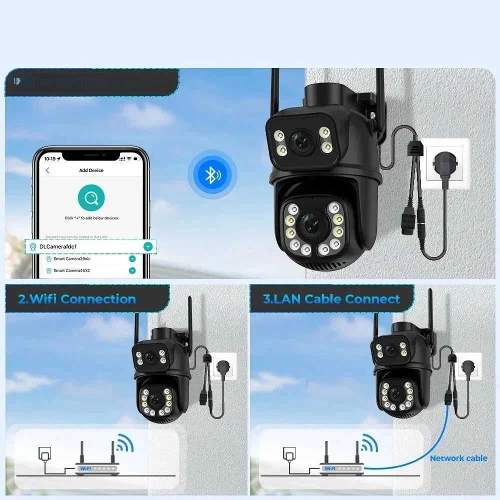 4K 8MP PTZ WIFI Camera