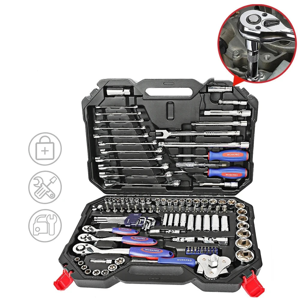123PC Car Repair Socket Tool Set