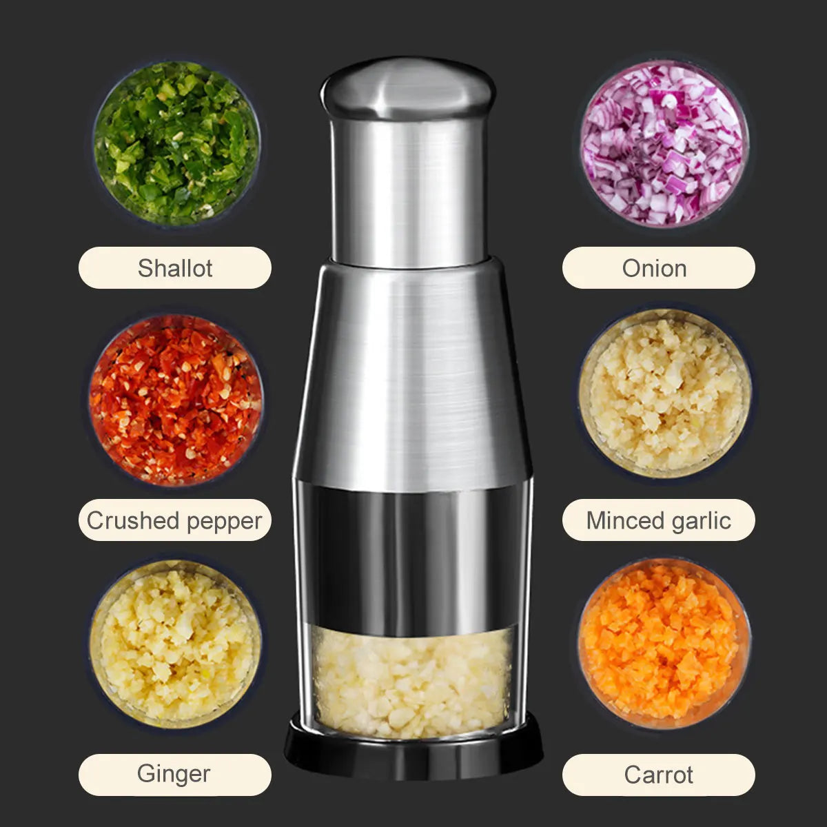 Manual Handheld Garlic Chopper