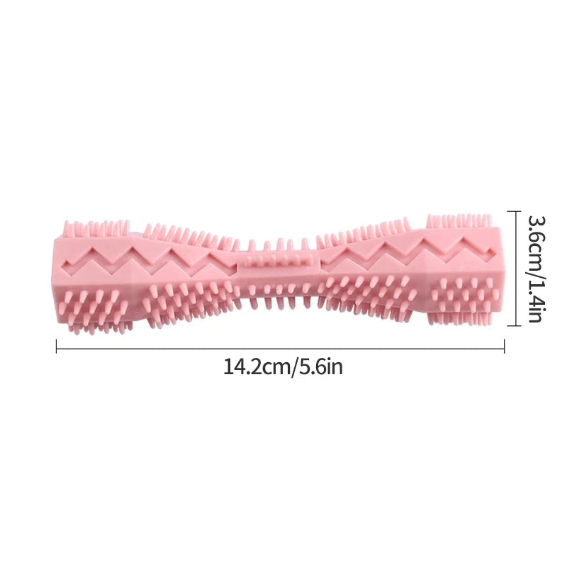 Pet teething cleaner stick toy
