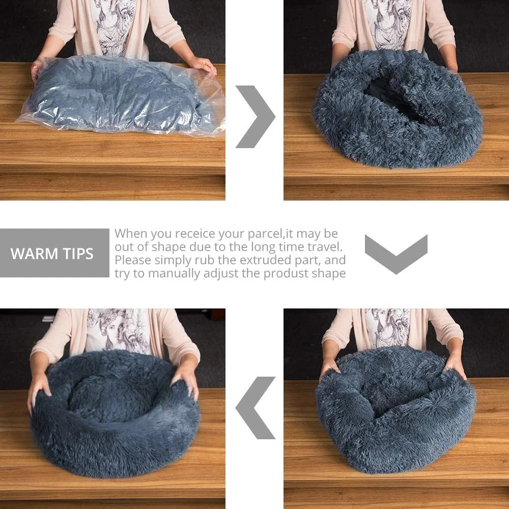 Donut Dog Plush Bed