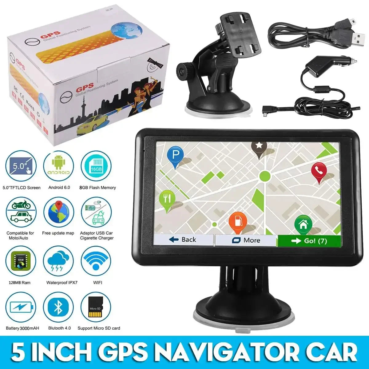 7 inch HD Car Truck Vehicle GPS Navigation