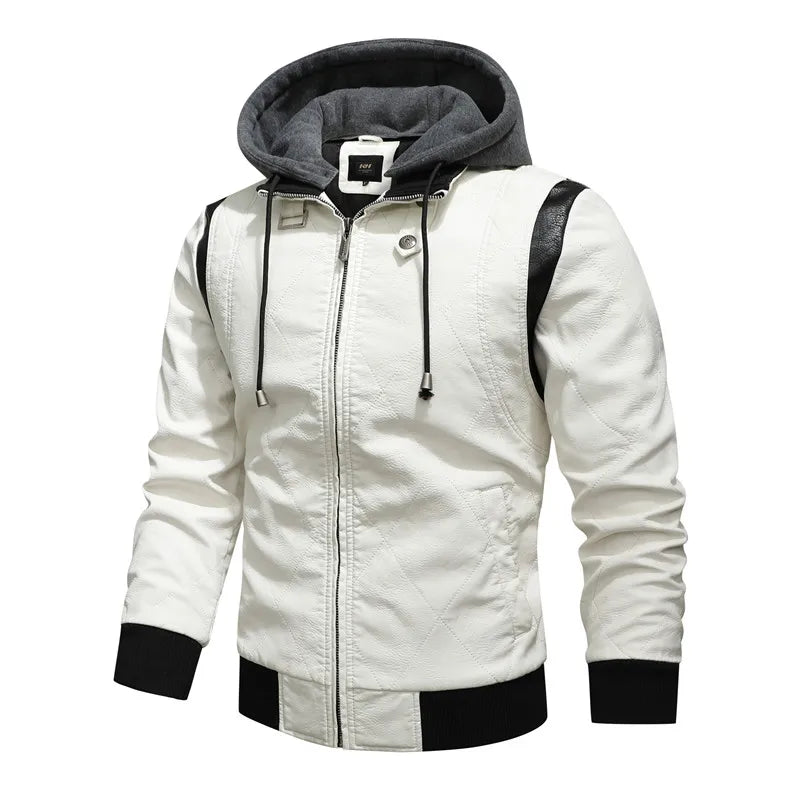 Motorcycle Bomber Leather Jacket
