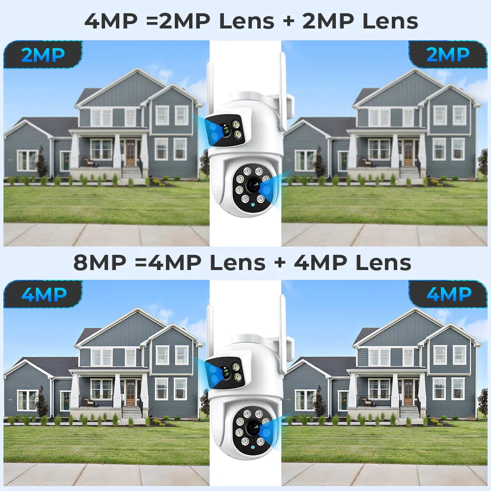 4K 8MP PTZ Outdoor Wifi Camera