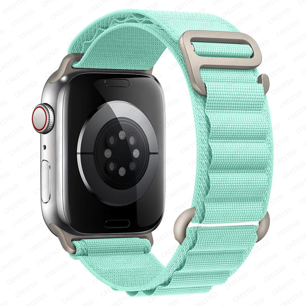 Straps for Apple watch Ultra 3 band 49mm 45mm 46mm 42mm 44mm 41 40mm Nylon Alpine bracelet correa iwatch Series 11 10 9 8 7 6 SE