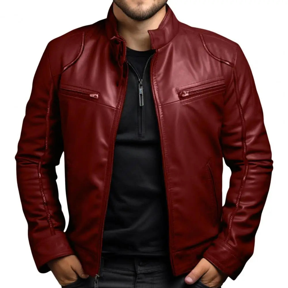 Men's Faux Leather Jacket