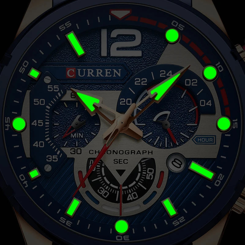 Men's Luxury Stainless Steel Quartz Watch