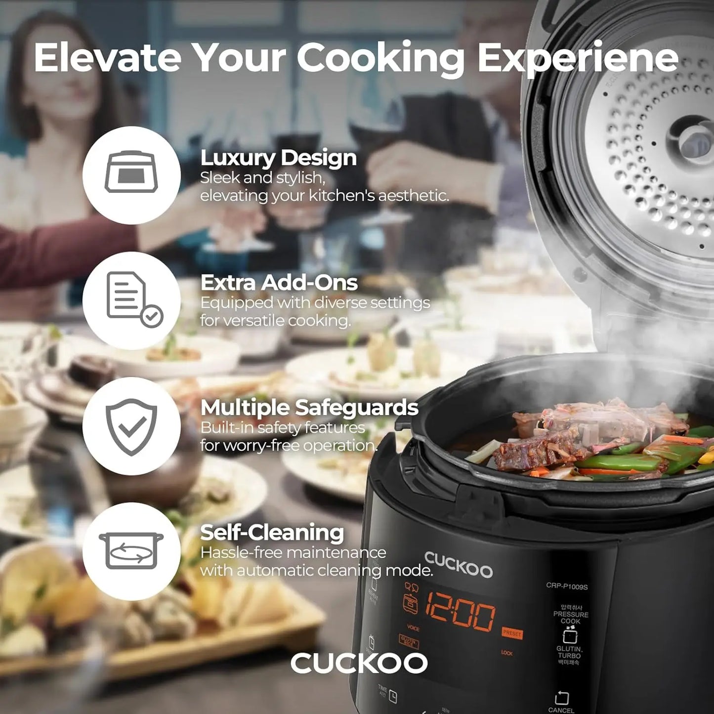 10-Cup Pressure Rice Cooker