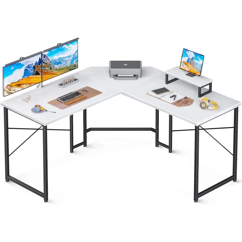 51 Inch L Shaped Gaming Computer Desk