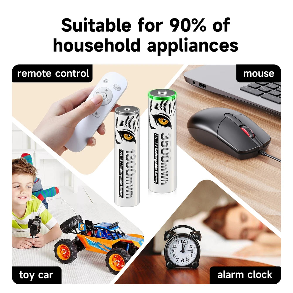 1.5V AA Li-ion Rechargeable Battery
