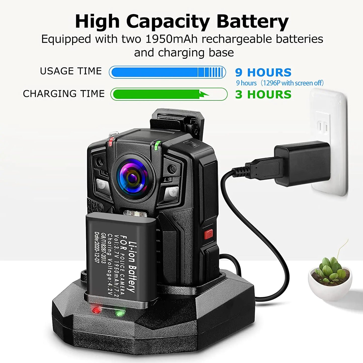 HD66/D7 2K 1440P Body Camera