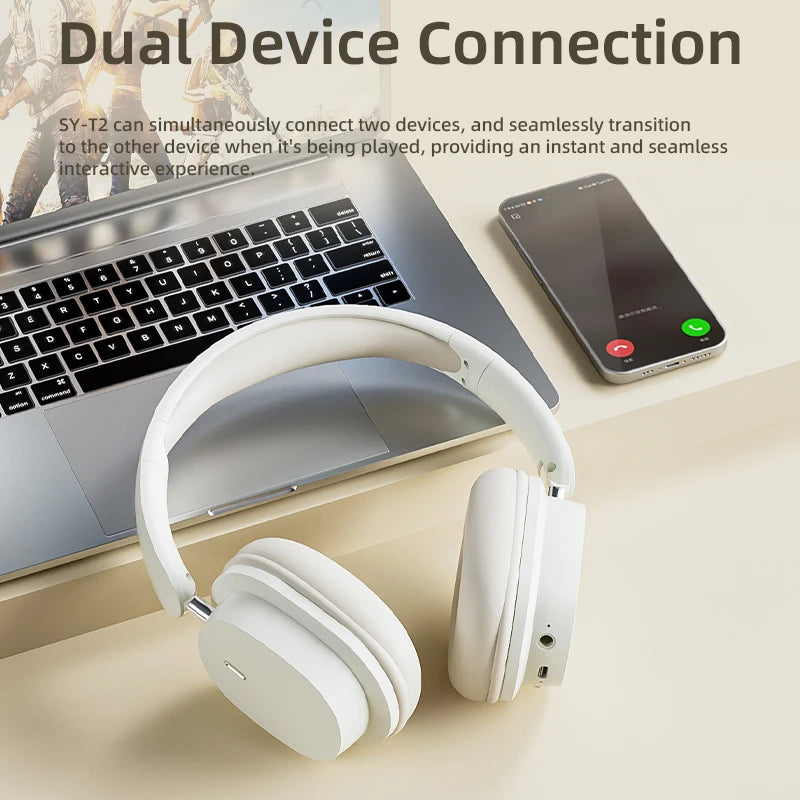 Bluetooth 5.3 Wireless Over-Ear Headphones