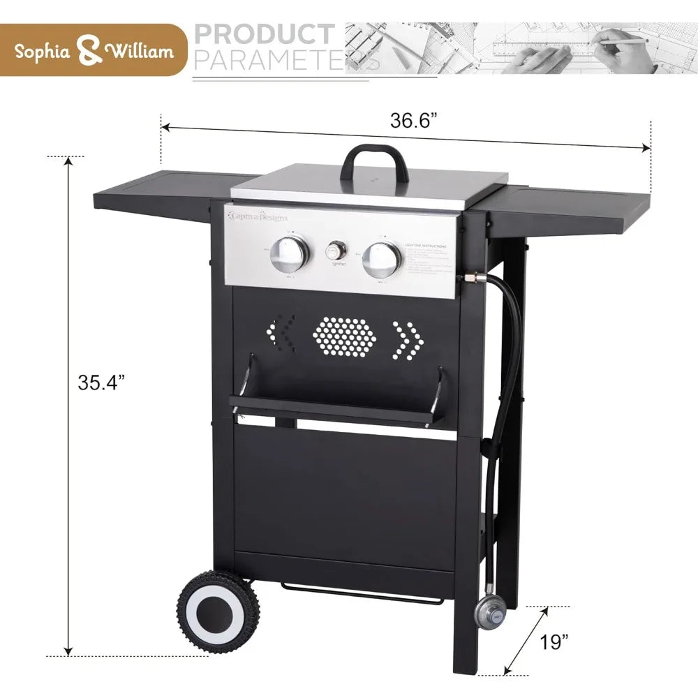 2-Burner Gas BBQ Grill