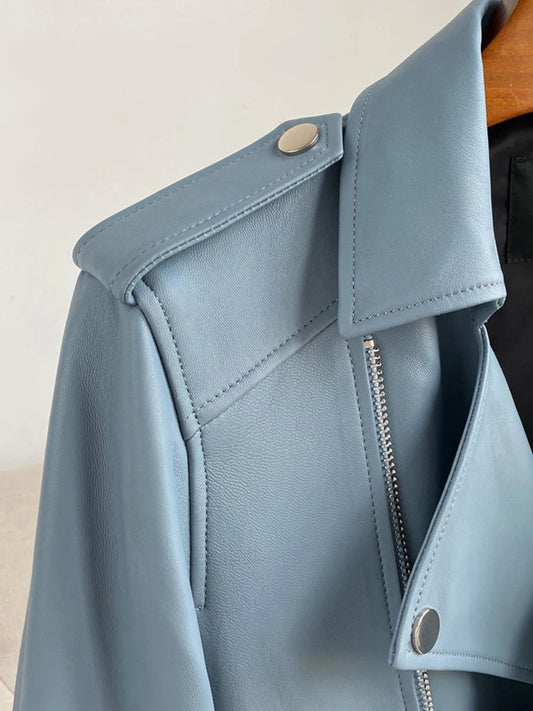 Men's Leather Biker Jacket