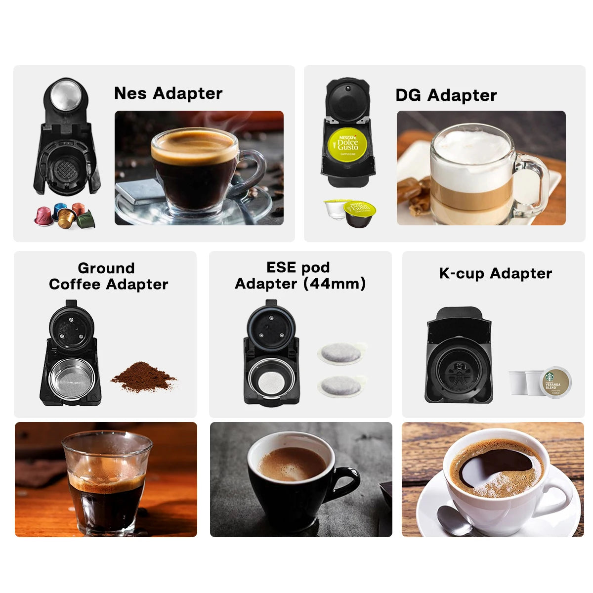 5in1 Multiple 19Bar Dolce Coffee Machine