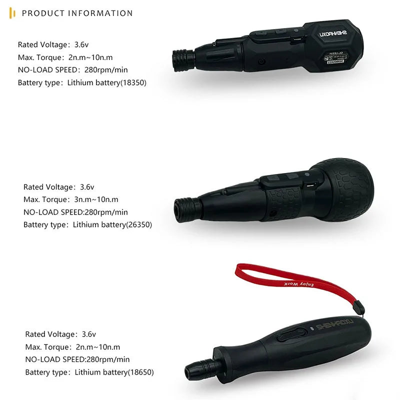 Cordless Electric Screwdriver 3.6V Power Mini Drill