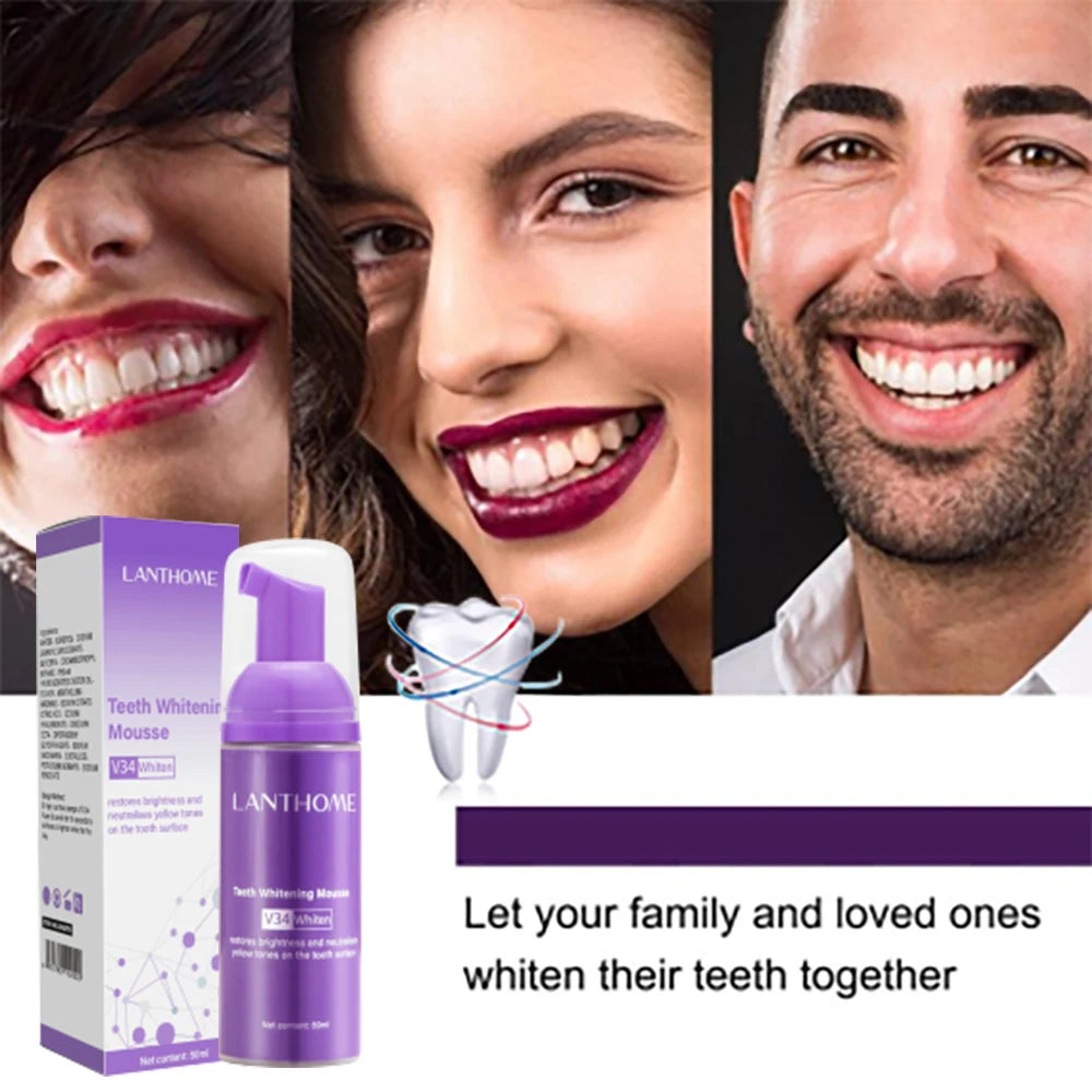 V34 Mousse 50ml Teeth Cleaning Toothpaste